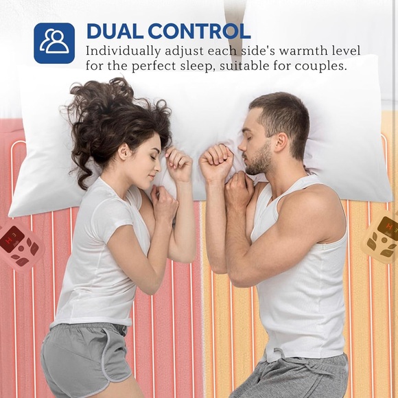 Sealy Heated Mattress Pad Queen Size Dual Control Heating Electric Mattress Pad - Picture 2 of 11